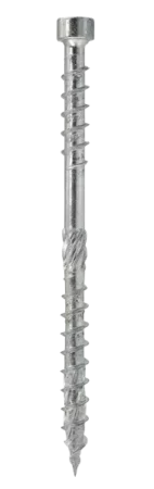 WKPC - Pan head screw with double thread and TX drive for installation of over-rafter insulation in timber substrates