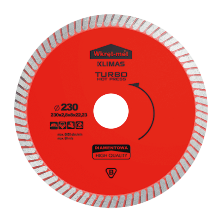 TDT-HP - Turbo hot pressed diamond blade