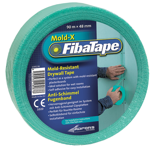 TFIB-M - Mold-resistant drywall self-adhesive fibreglass tape