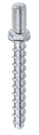 WDBGZ - Concrete screw with external thread for quick installation of permanent and temporary fastenings